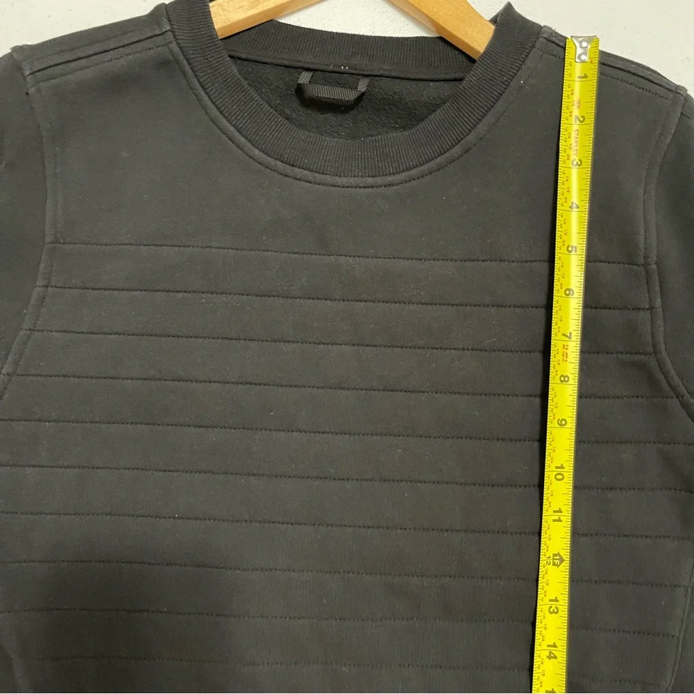 Lululemon Be True Crew Neck Black Fleece Sweatshirt Top 8